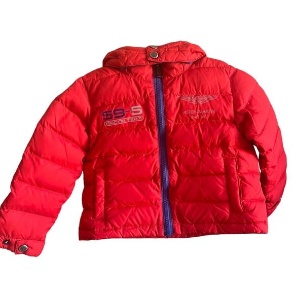 Hackett London Aston Martin Racing Red Down Puffer Jacket Toddler Size 24 months - Picture 16 of 16